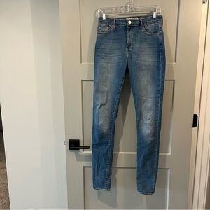 Topshop Size 28 Tall Light Blue Skinny Jeans Leigh